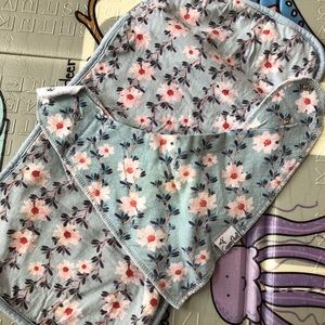 Copper pearl bib and burp clothe